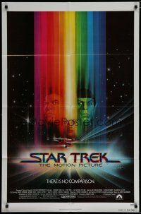 6g810 STAR TREK advance 1sh '79 cool art of William Shatner & Leonard Nimoy by Bob Peak!