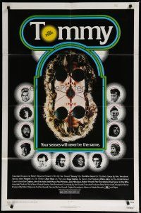 6g896 TOMMY 1sh '75 The Who, Roger Daltrey, rock & roll, cool mirror image!