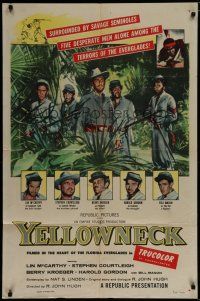 6g993 YELLOWNECK 1sh '55 Civil War cowards surrounded by savage Seminoles in the Everglades!