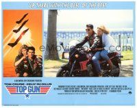 6h911 TOP GUN English LC '86 best image of Tom Cruise & Kelly McGillis on motorcycle!