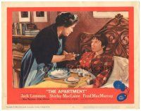 6h173 APARTMENT LC #4 '60 Naomi Stevens feeds soup to Shirley MacLaine recovering in bed!