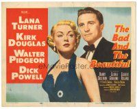 6h012 BAD & THE BEAUTIFUL TC '53 Vincente Minnelli directed, sexy Lana Turner and Kirk Douglas!