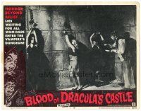 6h208 BLOOD OF DRACULA'S CASTLE LC #1 '69 Al Adamson directed vampire horror, John Carradine!