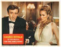 6h234 CASINO ROYALE LC #7 '67 c/u of Peter Sellers as fake James Bond with sexy Ursula Andress!