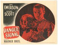 6h281 DANGER SIGNAL LC '45 great portrait of Faye Emerson & Zachary Scott, film noir!