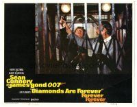 6h297 DIAMONDS ARE FOREVER LC #7 R80 Sean Connery as James Bond stops guy from shooting him!
