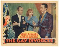 6h365 GAY DIVORCEE LC '34 close up of Fred Astaire & Ginger Rogers staring at Erik Rhodes!