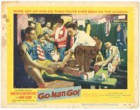 6h379 GO MAN GO LC #4 '54 Dane Clark in Harlem Globetrotters basketball biography!