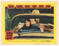 6h438 HOLE IN THE HEAD LC #7 '59 Frank Sinatra & Carolyn Jones in convertible car, Frank Capra