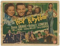 6h044 HOT RHYTHM TC '44 sexy Dona Drake, Robert Lowery, great musical montage!