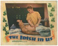 6h477 IRISH IN US LC '35 c/u of tough James Cagney massaging injured screaming boxer Allen Jenkins
