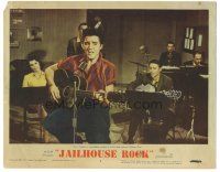 6h490 JAILHOUSE ROCK LC #4 '57 Elvis Presley's recording session is a hit & success follows fast!