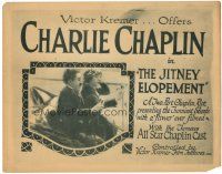 6h053 JITNEY ELOPEMENT TC R19 great image of Charlie Chaplin in the funniest stunts w/ a flivver!
