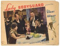 6h517 LADY BODYGUARD LC '43 Anne Shirley, Eddie Albert, Walburn, Brophy & Eburne yawning at table!