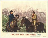6h525 LAW & JAKE WADE LC #8 '58 Robert Taylor & Richard Widmark meet again years later as enemies!