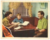 6h637 NEXT VOICE YOU HEAR LC #4 '50 James Whitmore, Nancy Davis & son smiling at table!