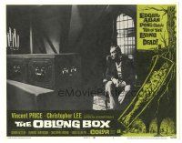 6h649 OBLONG BOX LC #5 '69 c/u of Vincent Price by coffin, Edgar Allan Poe's tale of living dead!
