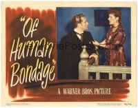 6h652 OF HUMAN BONDAGE LC '46 angry Eleanor Parker grabs Paul Henreid, Somerset Maugham