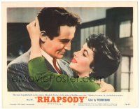 6h729 RHAPSODY LC #3 '54 Elizabeth Taylor in the arms of thrilling new star Vittorio Gassman!