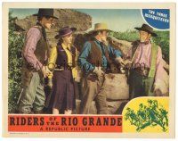 6h733 RIDERS OF THE RIO GRANDE LC '43 pretty Lorraine Miller with The Three Mesquiteers!