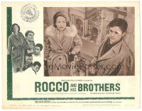 6h739 ROCCO & HIS BROTHERS LC #1 '61 Luchino Visconti, Alain Delon, Annie Girardot