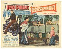 6h745 ROUSTABOUT LC #1 '64 Elvis Presley takes bath robes from two naked ladies showing outdoors!