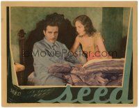 6h773 SEED LC '31 Lois Wilson glares at sullen John Boles in bed, William Wellman