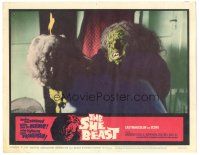 6h786 SHE BEAST LC '66 Barbara Steele is possessed by an 18th century witch who wants revenge!