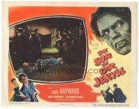 6h813 SON OF DR. JEKYLL LC #4 '51 Louis Hayward, Alexander Knox & men around body at murder scene!