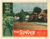6h825 SPIDER LC #2 '58 cool special effects scene with giant arachnid attacking house!