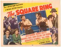 6h110 SQUARE RING TC '55 boxer Robert Beatty in the ring + sexy Joan Collins & Kay Kendall!