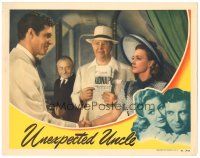 6h933 UNEXPECTED UNCLE LC '41 Charles Coburn shows headline to Anne Shirley & James Craig!