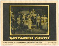 6h935 UNTAMED YOUTH LC #8 '57 sexy Mamie Van Doren is built like a platinum powerhouse!