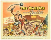 6h131 WARRIOR & THE SLAVE GIRL TC '59 awesome artwork of gladiator & girl, mightiest Italian epic!