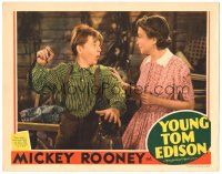 6h995 YOUNG TOM EDISON LC '40 mother Fay Bainter comforts her young inventor son Mickey Rooney!