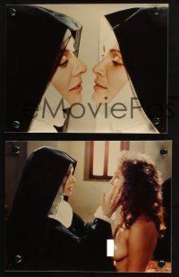 6j032 SISTERS OF SATAN 11 color Dutch 7x9 stills '73 close up art of nun Anne Heywood, true story!