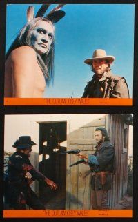 6j008 OUTLAW JOSEY WALES 14 8x10 mini LCs '76 Clint Eastwood w/ sexy Sandra Locke, Chief Dan George!