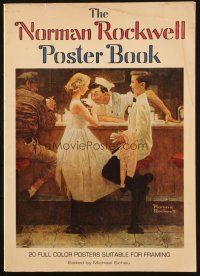 6k121 NORMAN ROCKWELL POSTER BOOK softcover book '76 20 full-color posters suitable for framing!