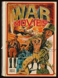 6k123 WAR MOVIES softcover book '74 spiralbound with images from The Kobal Collection!