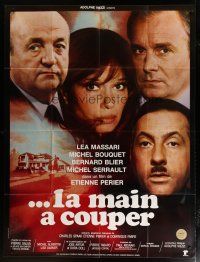 6k580 BLOODY MURDER French 1p '75 Lea Massari, Michel Bouquet, La Main a Couper!