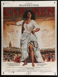 6k593 CARMEN French 1p '84 Francesco Rosi, Placido Domingo, great Landi art of Carmen!