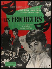 6k598 CHEATERS B French 1p '58 Marcel Carne's Les Tricheurs, aimless teens in post-WWII France!