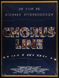 6k605 CHORUS LINE French 1p '85 Richard Attenborough, cool Broadway chorus title treatment!