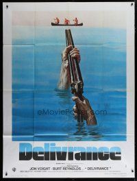 6k628 DELIVERANCE French 1p '72 John Boorman classic, great art of shotgun pointed at canoers!