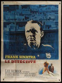 6k629 DETECTIVE French 1p '68 art of Frank Sinatra as gritty New York City cop by Boris Grinsson!