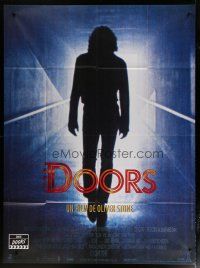 6k635 DOORS French 1p '90 silhouette of Val Kilmer as Jim Morrison, directed by Oliver Stone!