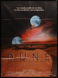 6k640 DUNE French 1p 84 David Lynch sci-fi epic, best image of two moons over desert!