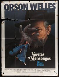 6k653 F FOR FAKE French 1p '76 Orson Welles' Verites et mensonges, great image!