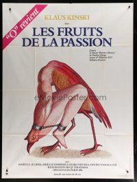 6k667 FRUITS OF PASSION French 1p '81 incredibly wild surreal artwork by Roland Topor!