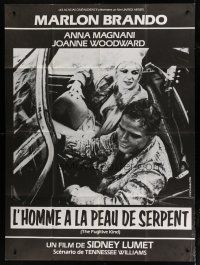 6k668 FUGITIVE KIND French 1p R90s different c/u of Marlon Brando in car with Joanne Woodward!